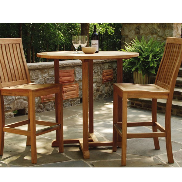 Teak Monterey Bar Chair by Three Birds Casual - Image 2